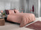 Zohome Dekbedovertrek Lino - Effen Bedlinnen - 200x220 - Roze - Dekbedhoes van 100% Katoen