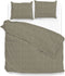 Zohome Dekbedovertrek Lino - Effen Bedlinnen - 200x220 - Taupe - Dekbedhoes van 100% Katoen