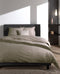 Zohome Dekbedovertrek Lino - Effen Bedlinnen - 200x220 - Taupe - Dekbedhoes van 100% Katoen