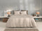 Zohome Dekbedovertrek Lino - Effen Bedlinnen - 240x220 - Beige - Dekbedhoes van 100% Katoen