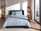 Zohome Dekbedovertrek Lino - Effen Bedlinnen - 240x220 - Blauw - Dekbedhoes van 100% Katoen
