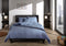 Zohome Dekbedovertrek Lino - Effen Bedlinnen - 240x220 - Blauw - Dekbedhoes van 100% Katoen