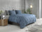 Zohome Dekbedovertrek Lino - Effen Bedlinnen - 240x220 - Blauw - Dekbedhoes van 100% Katoen