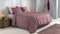 Zohome Dekbedovertrek Lino - Effen Bedlinnen - 240x220 - Rood - Dekbedhoes van 100% Katoen
