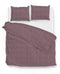 Zohome Dekbedovertrek Lino - Effen Bedlinnen - 240x220 - Rood - Dekbedhoes van 100% Katoen
