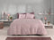Zohome Dekbedovertrek Lino - Effen Bedlinnen - 240x220 - Roze - Dekbedhoes van 100% Katoen
