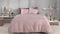 Zohome Dekbedovertrek Lino - Effen Bedlinnen - 240x220 - Roze - Dekbedhoes van 100% Katoen