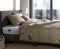 Zohome Dekbedovertrek Lino - Effen Bedlinnen - 240x220 - Taupe - Dekbedhoes van 100% Katoen