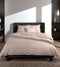 Zohome Dekbedovertrek Lino - Effen Bedlinnen - 260x220 - Beige - Dekbedhoes van 100% Katoen