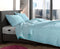 Zohome Dekbedovertrek Lino - Effen Bedlinnen - 260x220 - Blauw - Dekbedhoes van 100% Katoen
