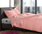 Zohome Dekbedovertrek Lino - Effen Bedlinnen - 260x220 - Rood - Dekbedhoes van 100% Katoen