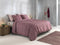 Zohome Dekbedovertrek Lino - Effen Bedlinnen - 260x220 - Rood - Dekbedhoes van 100% Katoen