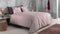 Zohome Dekbedovertrek Lino - Effen Bedlinnen - 260x220 - Roze - Dekbedhoes van 100% Katoen