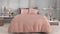 Zohome Dekbedovertrek Lino - Effen Bedlinnen - 260x220 - Taupe - Dekbedhoes van 100% Katoen
