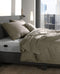 Zohome Dekbedovertrek Lino - Effen Bedlinnen - 260x220 - Taupe - Dekbedhoes van 100% Katoen