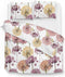 Zohome Dekbedovertrek Maaike - Bedlinnen met Bloemen print - 240x220 - Roze - Dekbedhoes van 100% Katoen