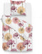 Zohome Dekbedovertrek Maaike - Bedlinnen met Bloemen print - 240x220 - Roze - Dekbedhoes van 100% Katoen