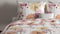 Zohome Dekbedovertrek Maaike - Bedlinnen met Bloemen print - 240x220 - Roze - Dekbedhoes van 100% Katoen