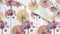 Zohome Dekbedovertrek Maaike - Bedlinnen met Bloemen print - 240x220 - Roze - Dekbedhoes van 100% Katoen