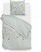 Zohome Dekbedovertrek Maddelena - Bedlinnen met Bloemen print - 140x220 - Wit - Dekbedhoes van 100% Katoen