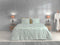 Zohome Dekbedovertrek Maddelena - Bedlinnen met Bloemen print - 240x220 - Wit - Dekbedhoes van 100% Katoen