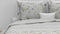 Zohome Dekbedovertrek Maddelena - Bedlinnen met Bloemen print - 240x220 - Wit - Dekbedhoes van 100% Katoen