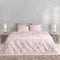Zohome Dekbedovertrek Maddelena - Bedlinnen met Bloemen print - 200x220 - Wit - Dekbedhoes van 100% Katoen