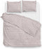 Zohome Dekbedovertrek Maeve - Bedlinnen met Strepen print - 140x220 - Rood - Dekbedhoes van 100% Katoen