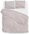 Zohome Dekbedovertrek Maeve - Bedlinnen met Strepen print - 240x220 - Rood - Dekbedhoes van 100% Katoen