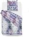 Zohome Dekbedovertrek Manou - Bedlinnen met Abstract print - 200x220 - Paars - Dekbedhoes van 100% Katoen