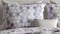 Zohome Dekbedovertrek Manou - Bedlinnen met Abstract print - 260x220 - Paars - Dekbedhoes van 100% Katoen