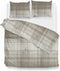 Zohome Dekbedovertrek Marley - Effen Bedlinnen - 200x220 - Natural - Dekbedhoes van 100% Katoen-Flanel