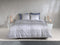 Zohome Dekbedovertrek Marley - Effen Bedlinnen - 260x220 - Grijs - Dekbedhoes van 100% Katoen-Flanel