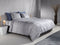 Zohome Dekbedovertrek Marley - Effen Bedlinnen - 260x220 - Grijs - Dekbedhoes van 100% Katoen-Flanel