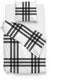 Zohome Dekbedovertrek Mendel - Bedlinnen met Patchwork print - 260x220 - Wit - Dekbedhoes van 100% Katoen-Flanel