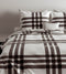 Zohome Dekbedovertrek Mendel - Bedlinnen met Patchwork print - 260x220 - Wit - Dekbedhoes van 100% Katoen-Flanel