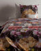 Zohome Dekbedovertrek Mischa - Bedlinnen met Bloemen print - 200x220 - Paars - Dekbedhoes van 100% Katoen