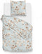 Zohome Dekbedovertrek Moon - Bedlinnen met Bloemen print - 140x220 - Blauw - Dekbedhoes van 100% Katoen