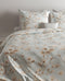 Zohome Dekbedovertrek Moon - Bedlinnen met Bloemen print - 200x220 - Blauw - Dekbedhoes van 100% Katoen