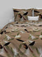 Zohome Dekbedovertrek Mylie - Bedlinnen met Takken print - 240x220 - Natural - Dekbedhoes van 100% Katoen-Satijn