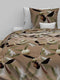 Zohome Dekbedovertrek Mylie - Bedlinnen met Takken print - 260x220 - Natural - Dekbedhoes van 100% Katoen-Satijn