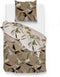 Zohome Dekbedovertrek Mylie - Bedlinnen met Takken print - 260x220 - Natural - Dekbedhoes van 100% Katoen-Satijn