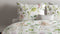 Zohome Dekbedovertrek Nessa - Bedlinnen met Bloemen print - 140x220 - Wit - Dekbedhoes van 100% Katoen-Flanel