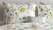 Zohome Dekbedovertrek Nessa - Bedlinnen met Bloemen print - 200x220 - Wit - Dekbedhoes van 100% Katoen-Flanel