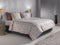 Zohome Dekbedovertrek Nojiz - Bedlinnen met Abstract print - 260x220 - Natural - Dekbedhoes van 100% Katoen-Flanel