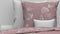 Zohome Dekbedovertrek Ornella - Bedlinnen met Bladeren print - 140x220 - Roze - Dekbedhoes van 100% Katoen