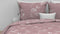 Zohome Dekbedovertrek Ornella - Bedlinnen met Bladeren print - 200x220 - Roze - Dekbedhoes van 100% Katoen