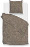Zohome Dekbedovertrek Paisley-di-Lino - Abstract Bedlinnen - 140x220 - Taupe - Dekbedhoes van 100% Katoen