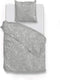 Zohome Dekbedovertrek Paisley-di-Lino - Abstract Bedlinnen - 140x220 - Grijs - Dekbedhoes van 100% Katoen
