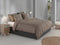 Zohome Dekbedovertrek Paisley-di-Lino - Abstract Bedlinnen - 140x220 - Taupe - Dekbedhoes van 100% Katoen